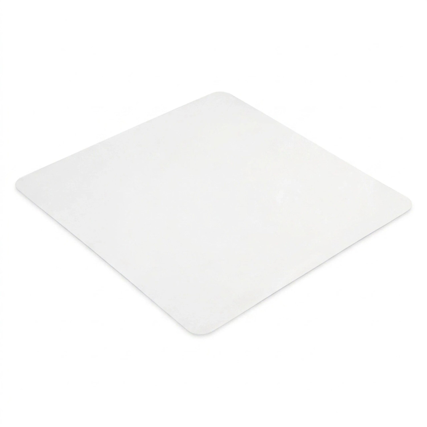 Relaxdays Bodenschutzmatte PVC Transparent Rutschfest 90 cm x 90 cm 1,7 kg