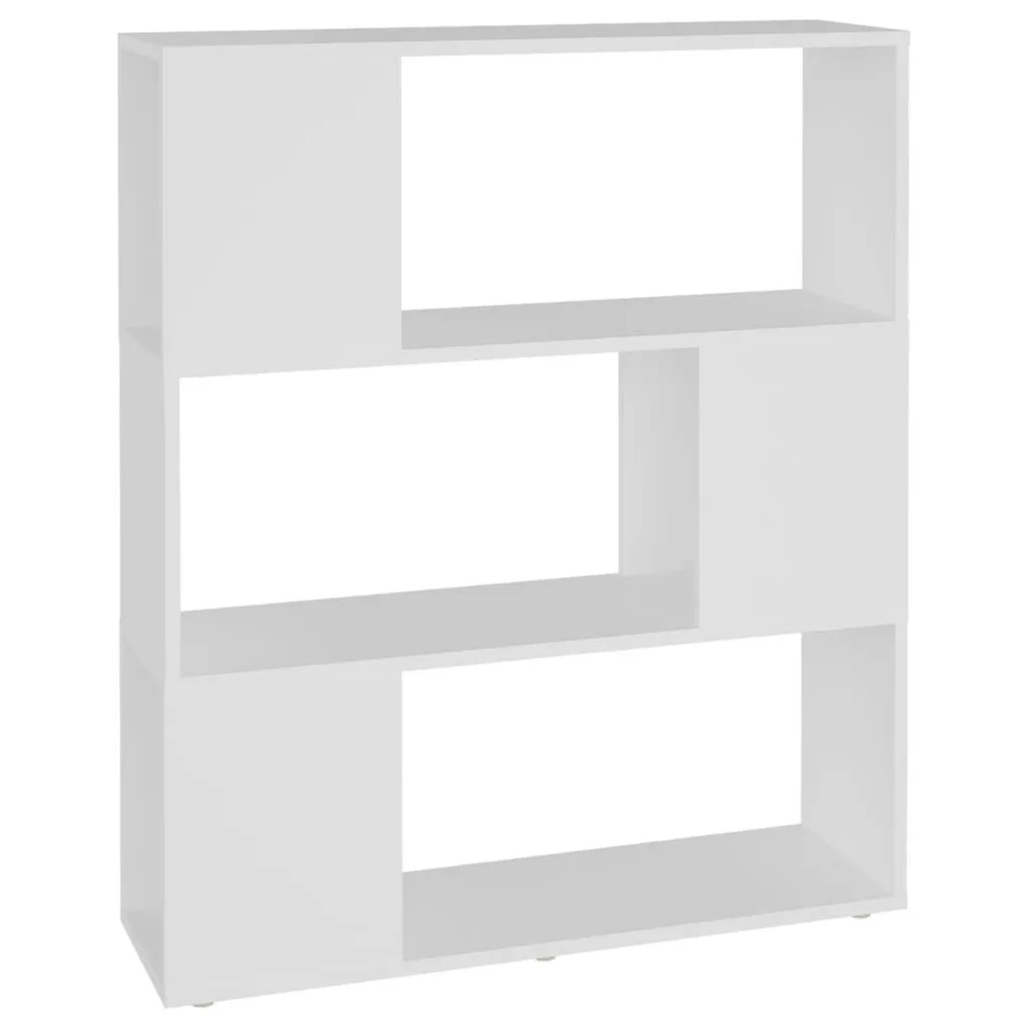 vidaXL Bücherregal Raumteiler Weiß 80x24x94 cm Holzwerkstoff 809125 günstig online kaufen