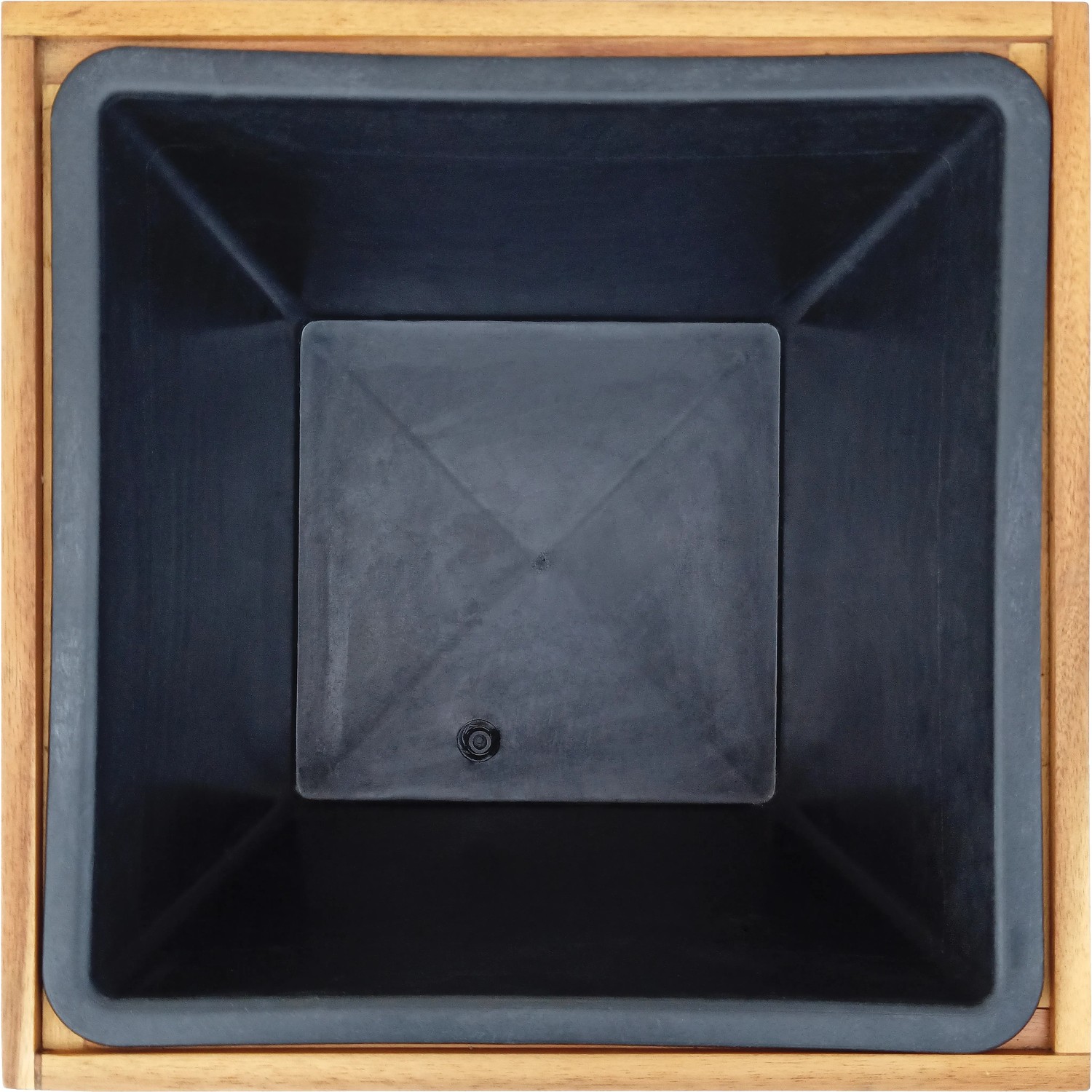Pflanzkübel Holz Akazie geölt 32 x 32 x 32 cm kaufen bei OBI