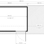 Grundriss Bertilo Gartenhaus Pentus 3 Lounge 234x558 cm, graues Holzhaus mit Anbau und Maßen.