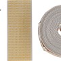 Schellenberg Gurtfix Mini Reparaturset Beige (14mm) mit Rollladengurt, Klebestreifen, Nieten und Montagehilfe.