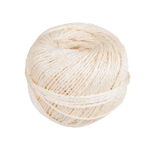 Windhager Gartenkordel aus Sisal, Ø 2,5 mm, 150 m, weiß, für Hochbeete und Garten.