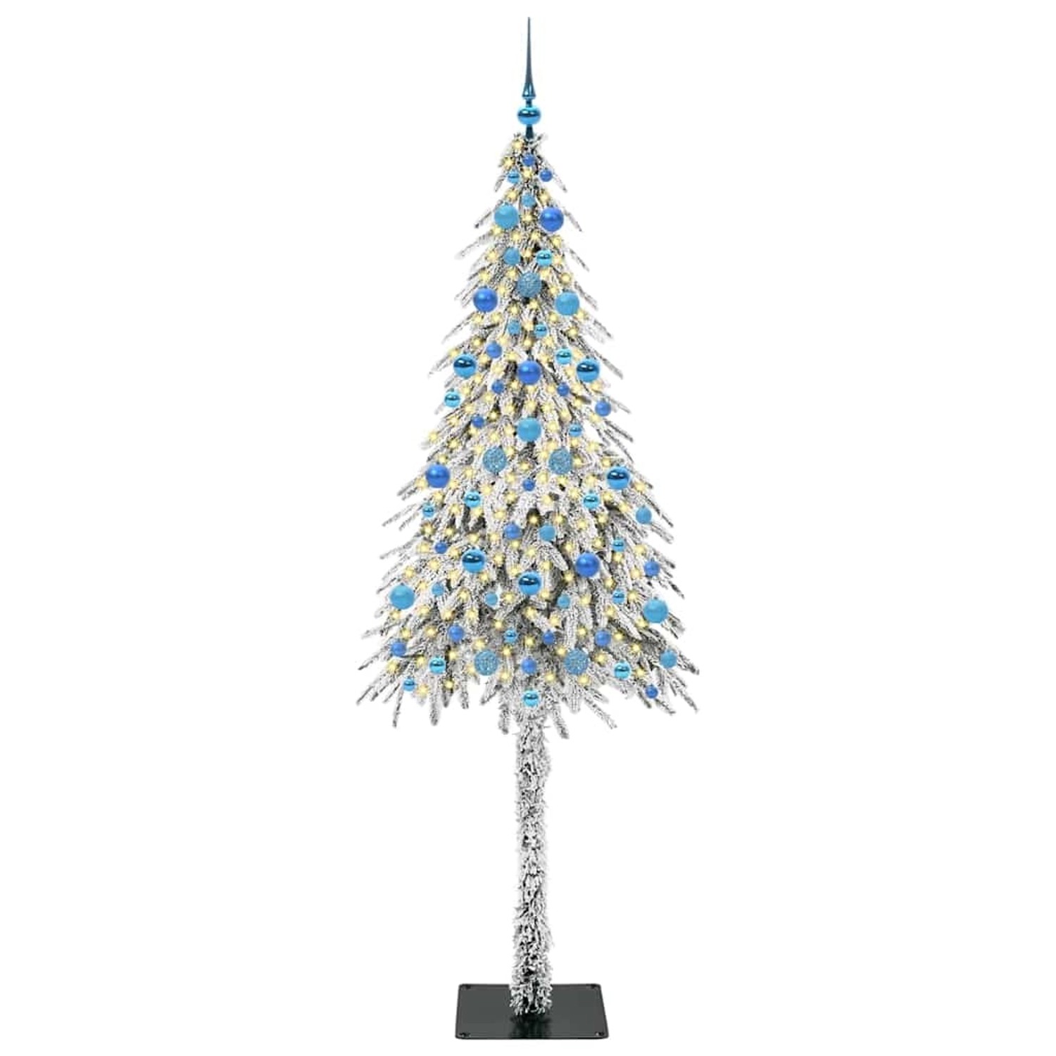 vidaXL Weihnachtsbaum mit 300 LEDs Weiß 210 cm PE und Stahl 3396249
