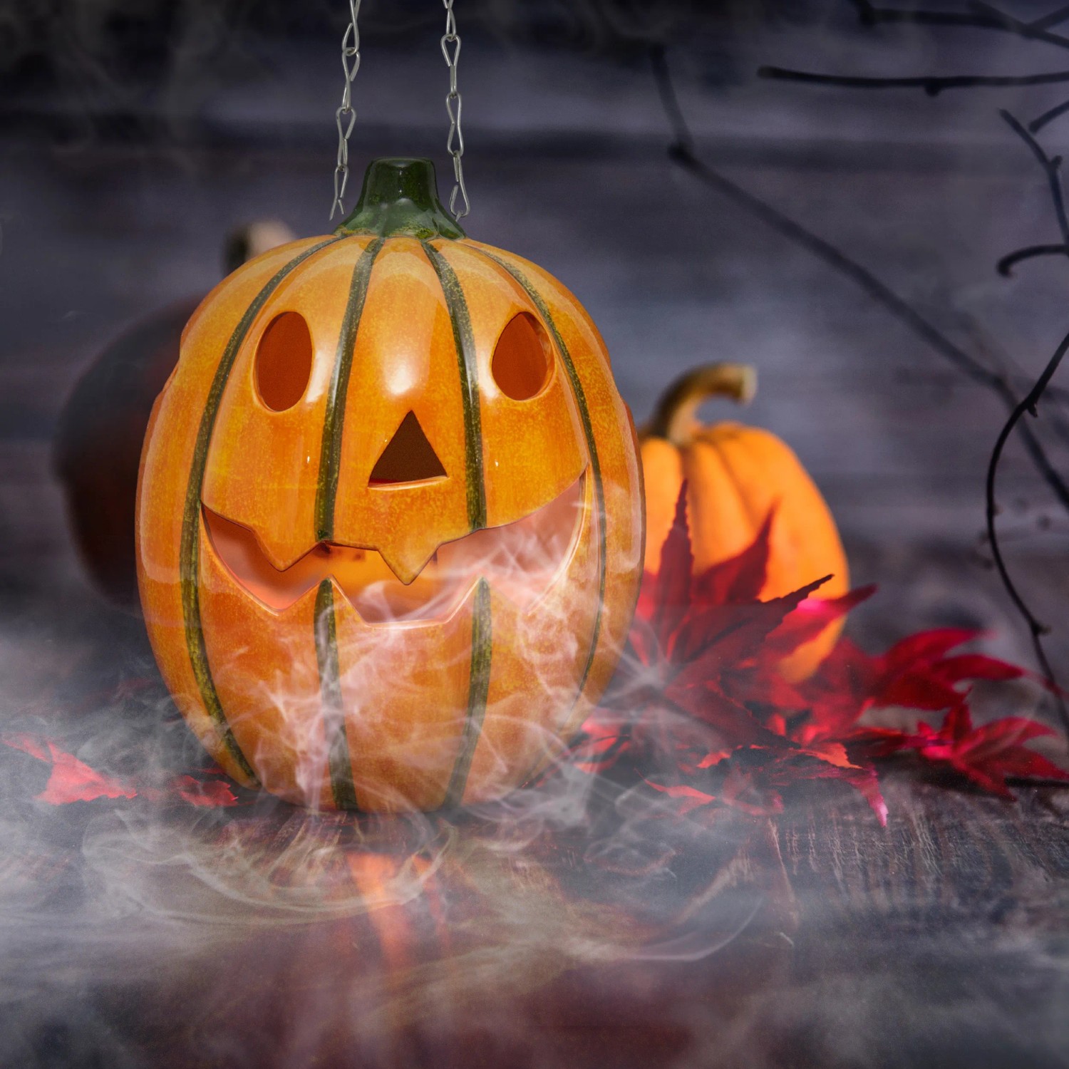 BOIBOKOKO Kürbis-Strampler ärmellos – Halloween-Kostüm Für Babys, Baumwollmix, Verstellbar