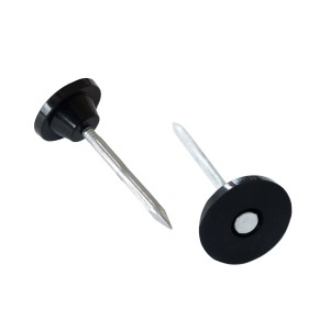 Jardinion Noppenbahn Nägel mit Montageknopf, Stahl, silberfarben, für Entwässerung und Abdichtung.