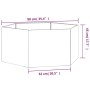 vidaXL Pflanzkübel Rostig 90x90x45 cm Cortenstahl 823676_11