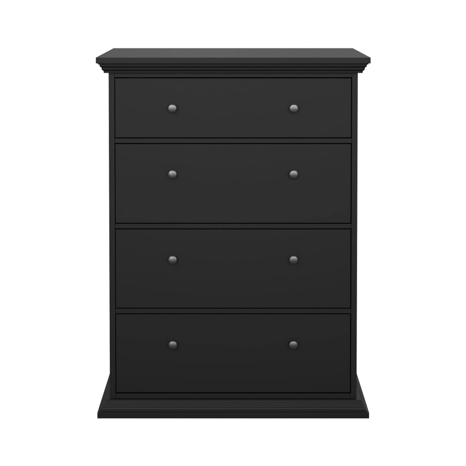 ebuy24 North Kommode 4 Schubladen Schwarz Matt günstig online kaufen