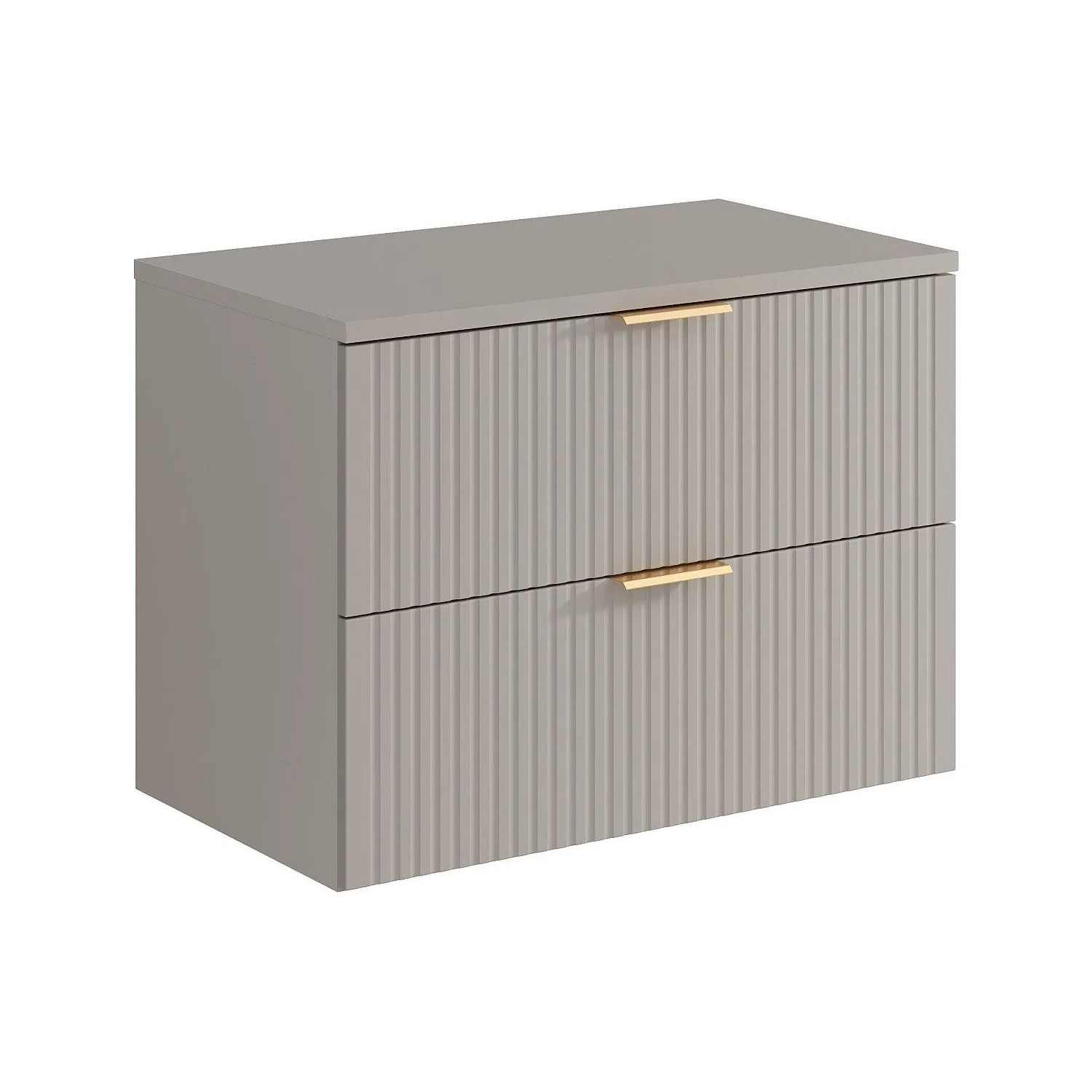 Vente-unique Waschbeckenunterschrank Zevara Beige 80 cm