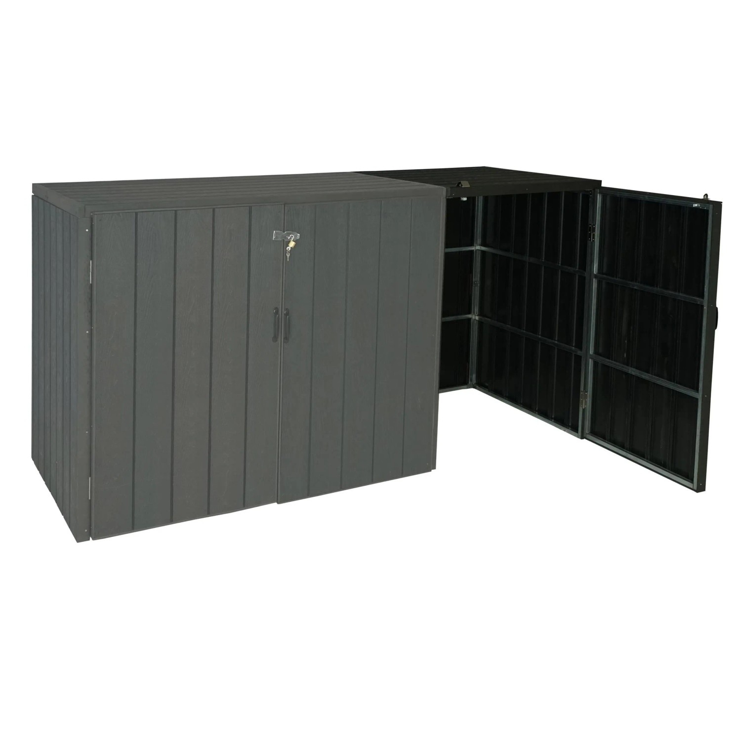 Proregal XL 1er-/2er-WPC-Mülltonnenverkleidung Erweiterung HxBxT 117x79x105 günstig online kaufen