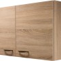 Flex-Well Classic Oberschrank, 100 cm, Oslo Sonoma Eiche, Küchen-Hängeschrank mit zwei Türen.