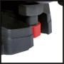 Detailaufnahme: Einhell GC-AW 6333 Hauswasserautomat, schwarzes Kunststoffgehäuse, rotes Detail.