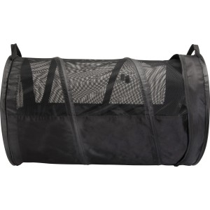 Schwarze Haustier-Transportbox Walky Tunnel XXL für Hunde und Katzen.