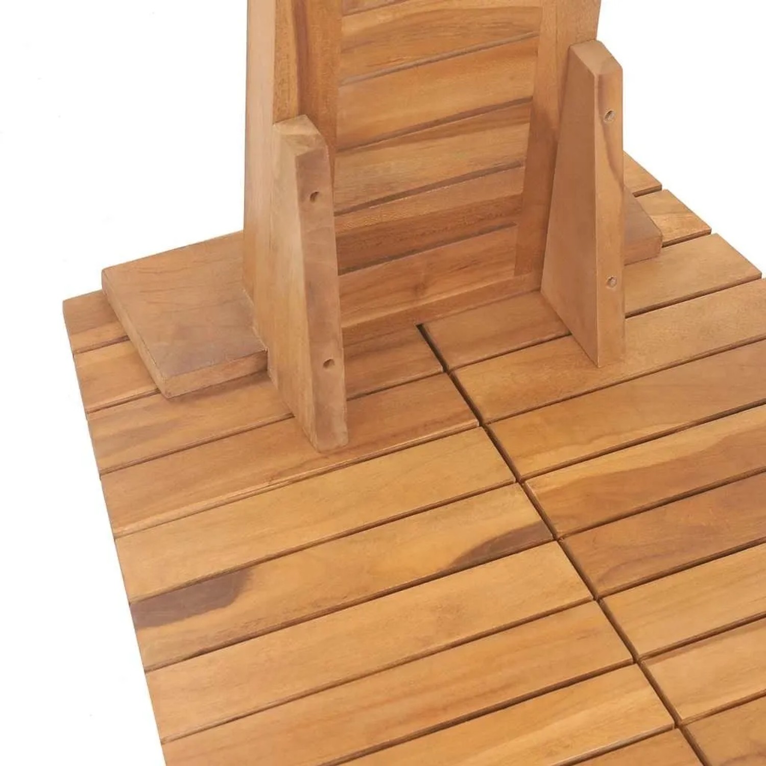 vidaXL Gartendusche Massivholz Teak 70x75x204 cm 44667_8