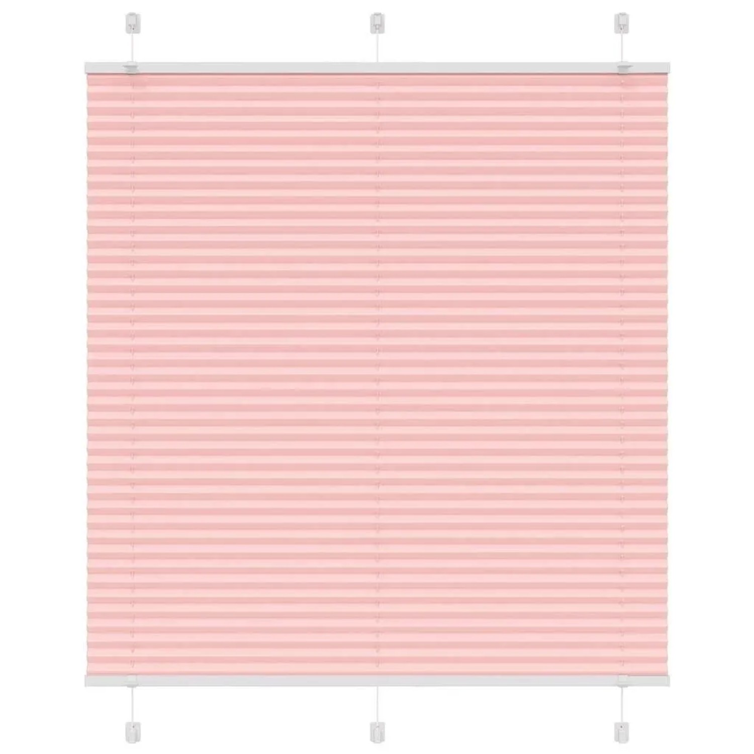 vidaXL Plissee Rosa 115x100 cm Stoffbreite 114,4 cm Polyester 4015435 günstig online kaufen