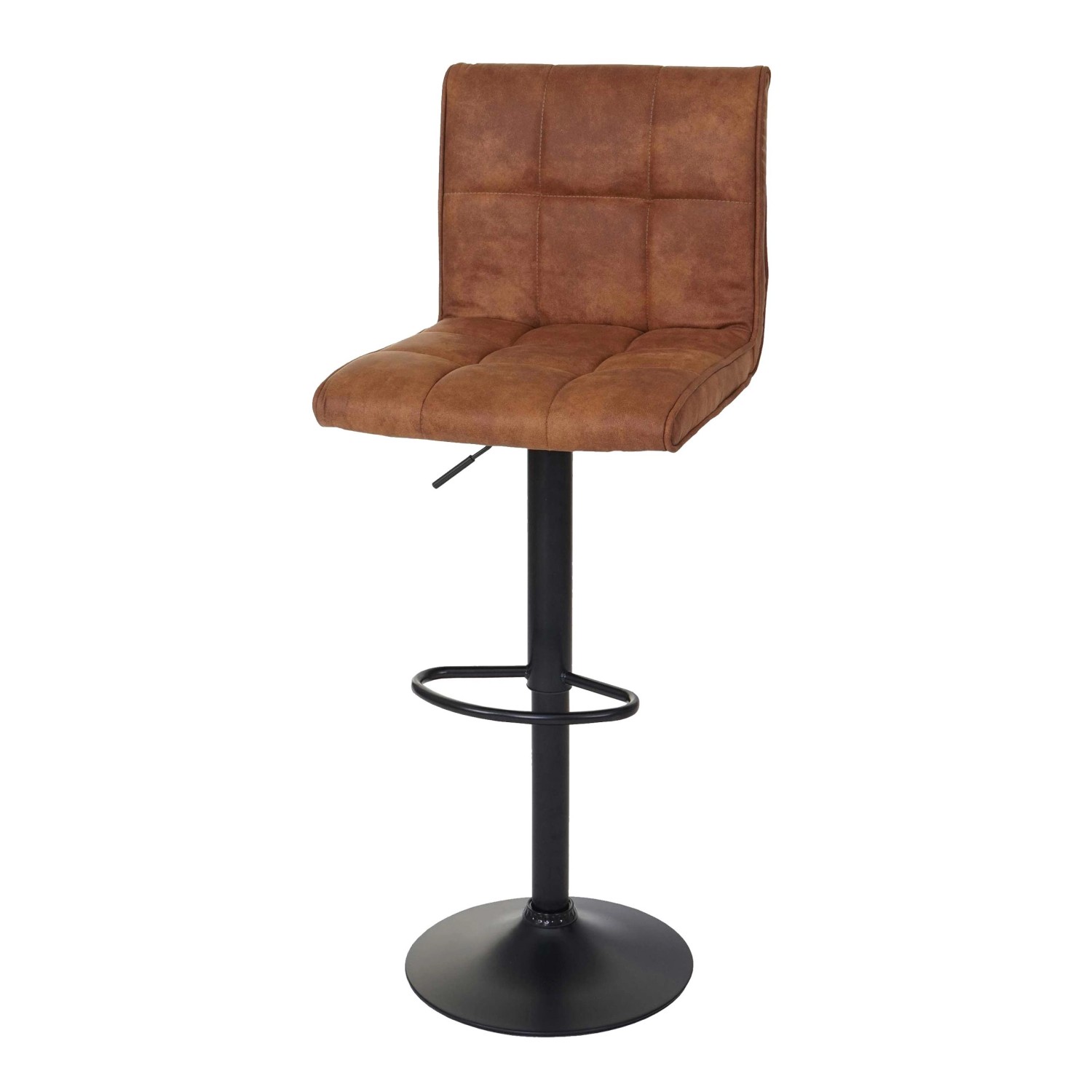 PROREGAL Barhocker Gepolstert Und Höhenverstellbar Mit Lehne Sitzhöhe 64-85 günstig online kaufen