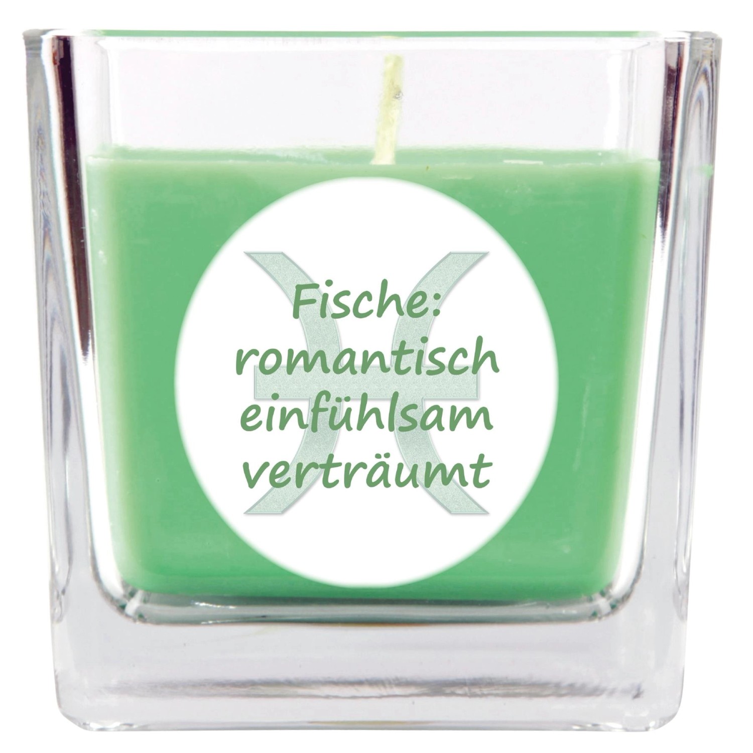 HS Candle Duftkerze & Glas Sternzeichen Coconut Limes 50 Stunden Fische günstig online kaufen