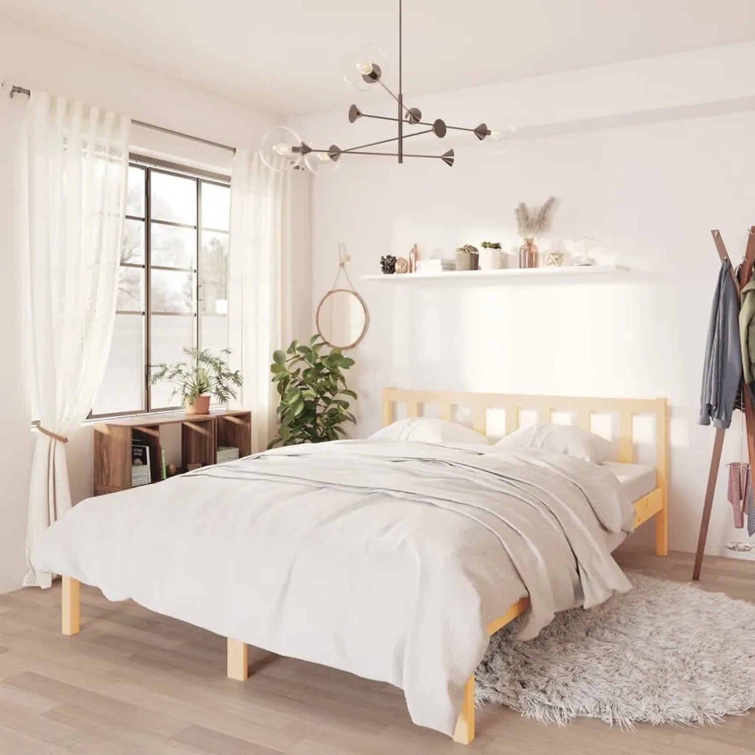 vidaXL Bett Massivholz Kiefer 140 x 200 cm kaufen bei OBI