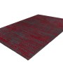 Roter Kurzflor Teppich (120x170 cm) im modernen Design mit Used-Look.