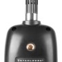 STAHLWERK digitales Luftfeuchtigkeits- und Temperaturmessgerät, schwarzes Gehäuse, silberner Sensor.
