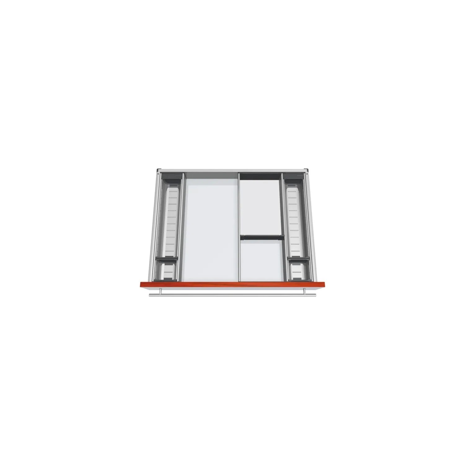 Blum Besteckeinsatz Orga-Line Facheinteilungs-Set Korpusbreite 601-699 mm Nennlänge 550 mm Grau