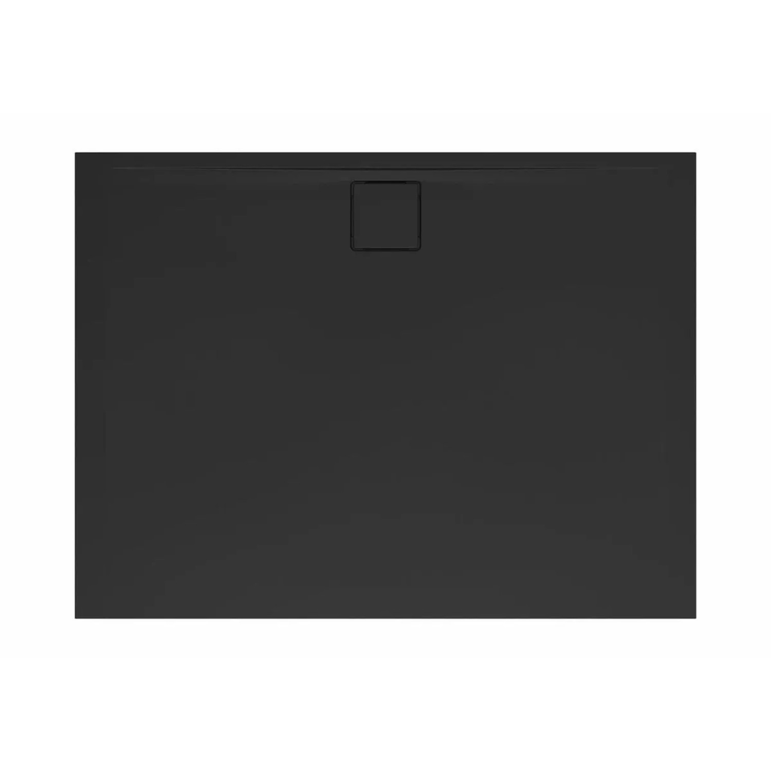 Swiss Aqua Technologies Duschwanne Duschtasse Vision Rechteckig Flach 120x80CM Gussmarmor Schwarz