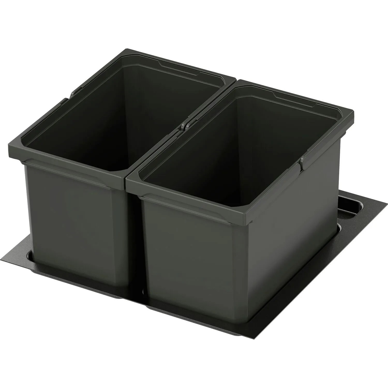 Vauth-Sagel Abfalltrennsystem Envi Free Plus Korpusbreite 600 mm Höhe 256 mm 2x16, Lava