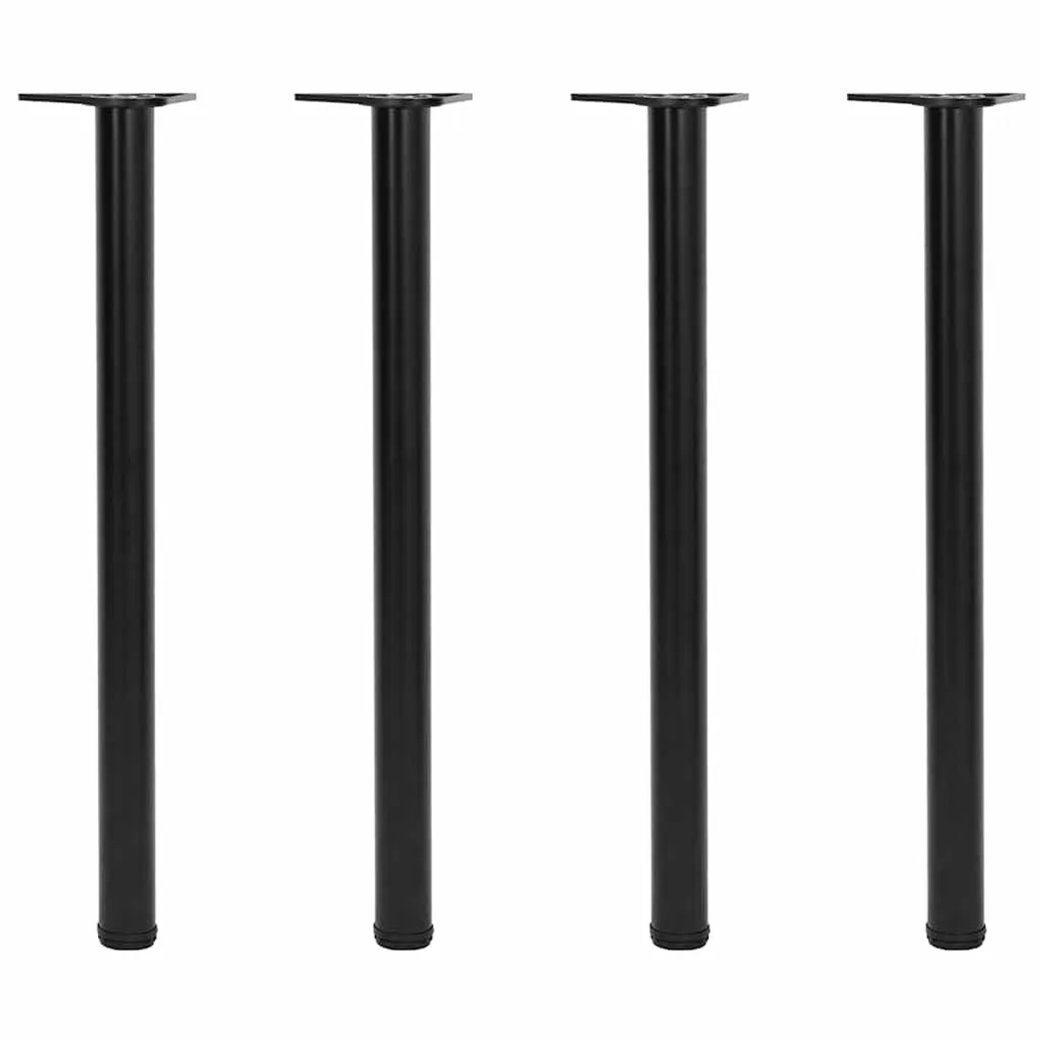vidaXL 4 Höhenverstellbare Tischbeine Schwarz 870 mm 242149