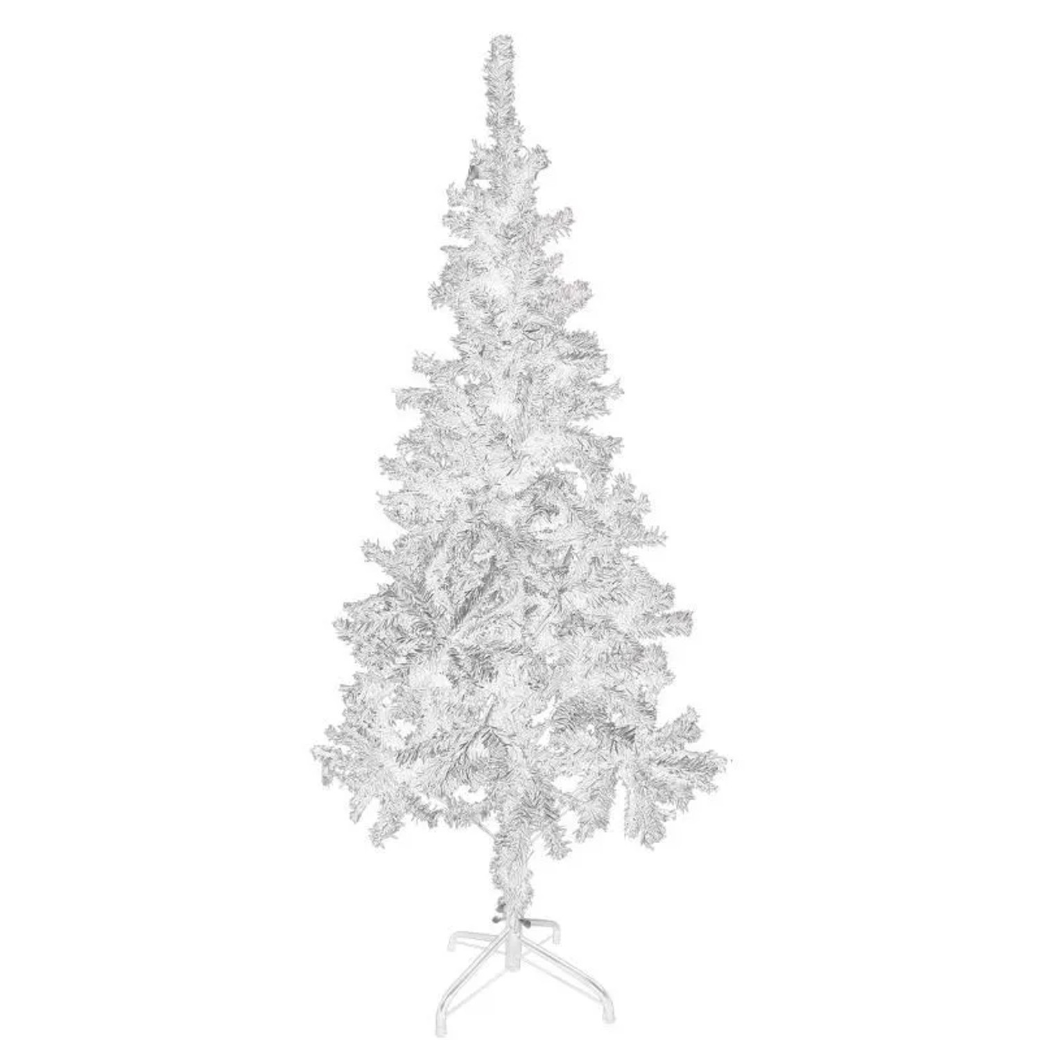 LEX Künstlicher Weihnachtsbaum Inkl. Ständer Tannenbaum Christbaum Weiß 150cm