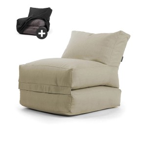 mokebo Outdoor Sitzsack Summerdream in Sand mit Schutzhülle, als Gartenstuhl