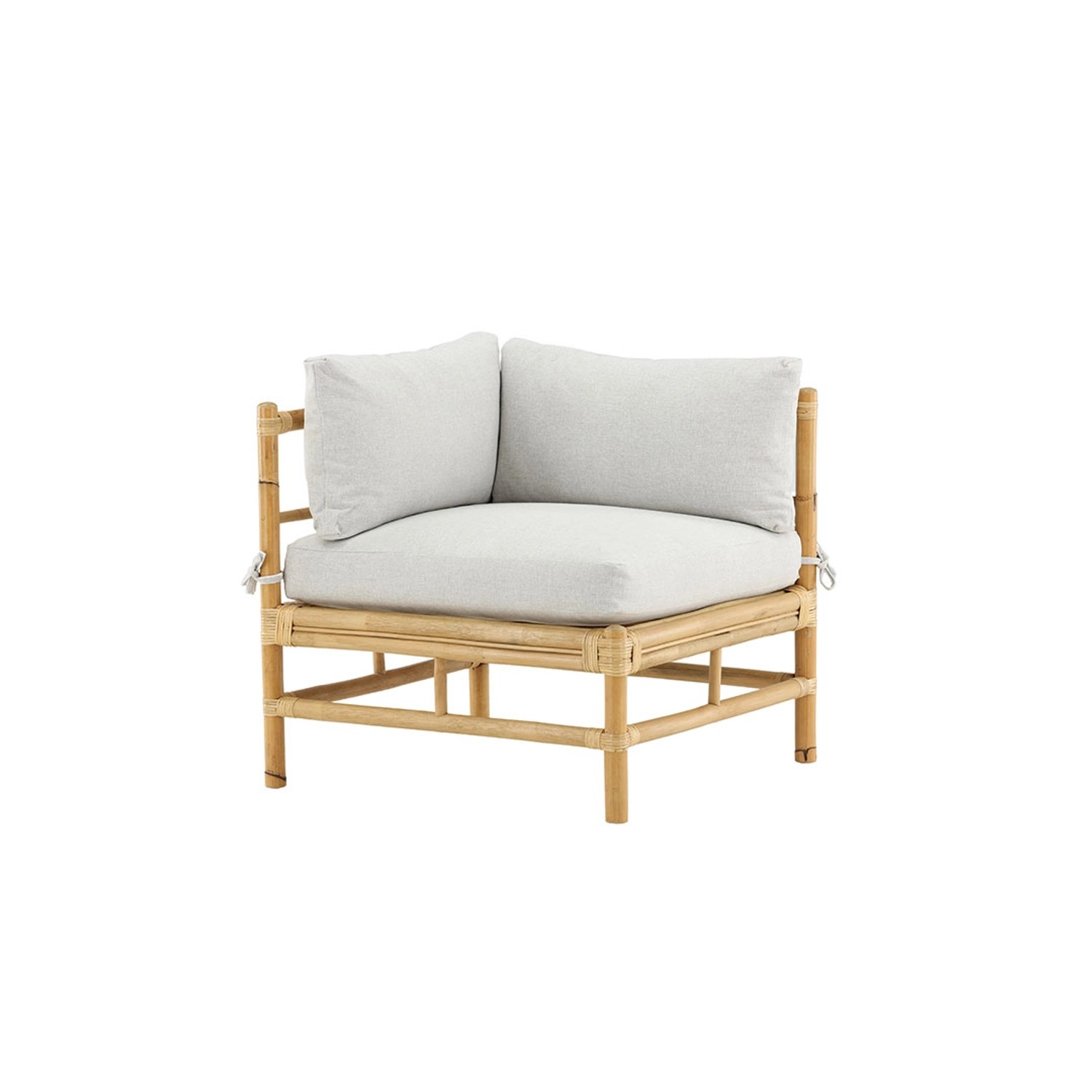 ebuy24 Cane Gartensofa Eckteil Natur Sitzhöhe cm 34 Sitzbreite cm 70 Sitzti günstig online kaufen