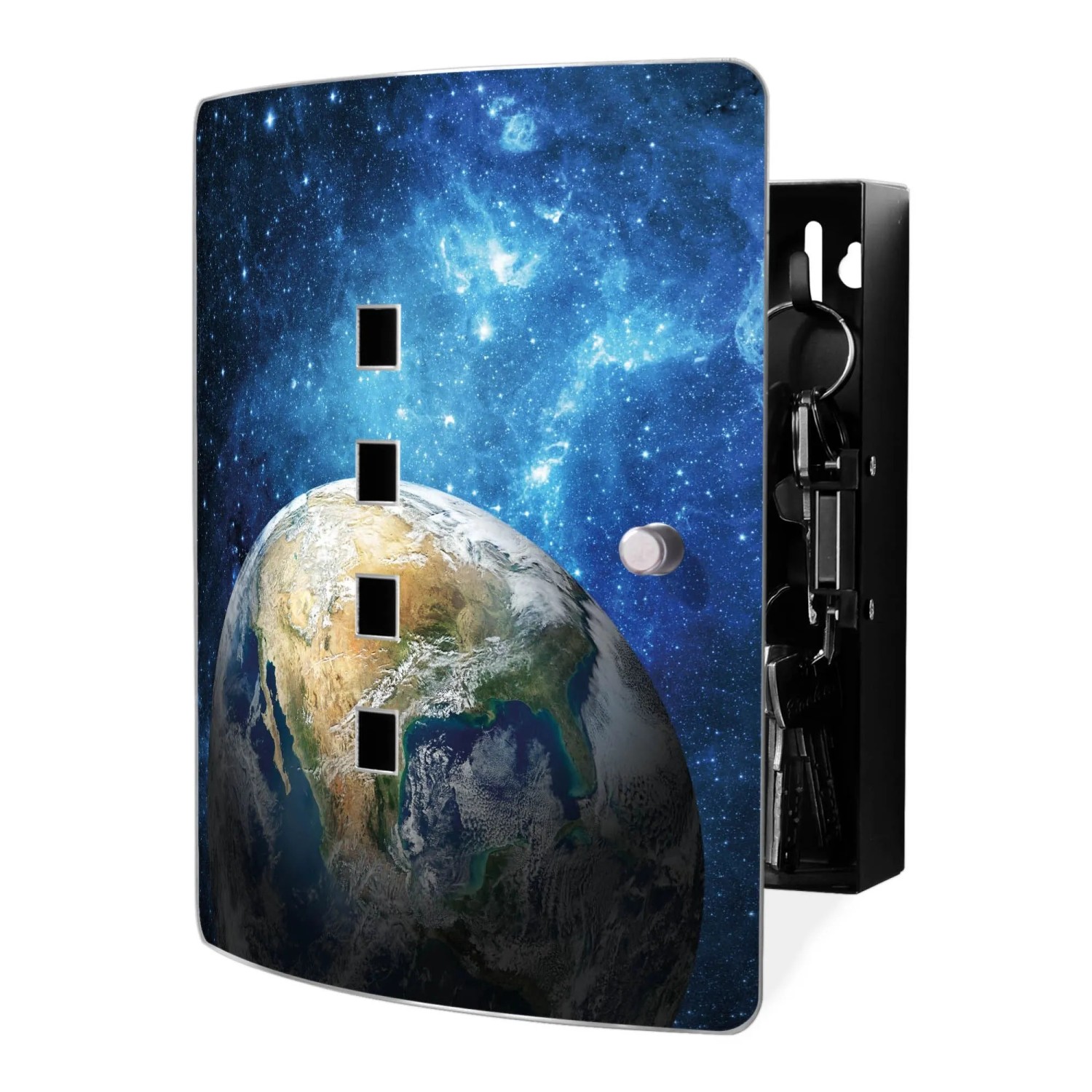 Banjado Design Schlüsselkasten Aus Edelstahl Für 10 Schlüssel 24x21,5x7cm M günstig online kaufen