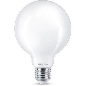 Philips LED-Leuchtmittel E27 in Globeform, 7W, warmweiß. Ideal für Wohnräume.