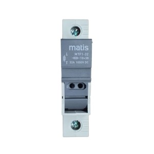 Matismart DC-Sicherungshalter 1P 10-32A 1000V 10x38mm inkl. 15A Sicherung für PV
