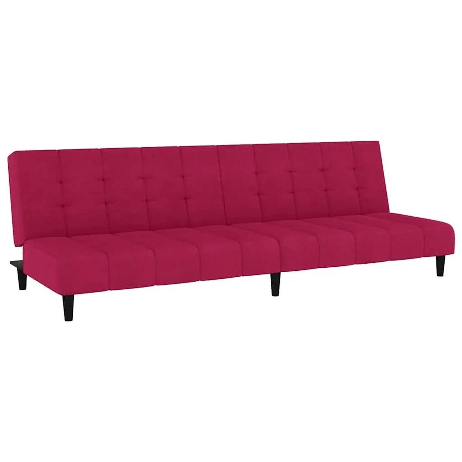 vidaXL Schlafsofa 2-Sitzer Weinrot Samt 375768 günstig online kaufen