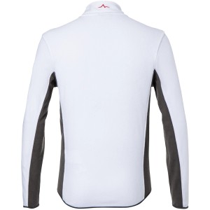 Weiße Kübler Pulse Handcraft Fleecejacke mit anthrazitfarbenen Seiten, Gr. 3XL, für Arbeitskleidung.