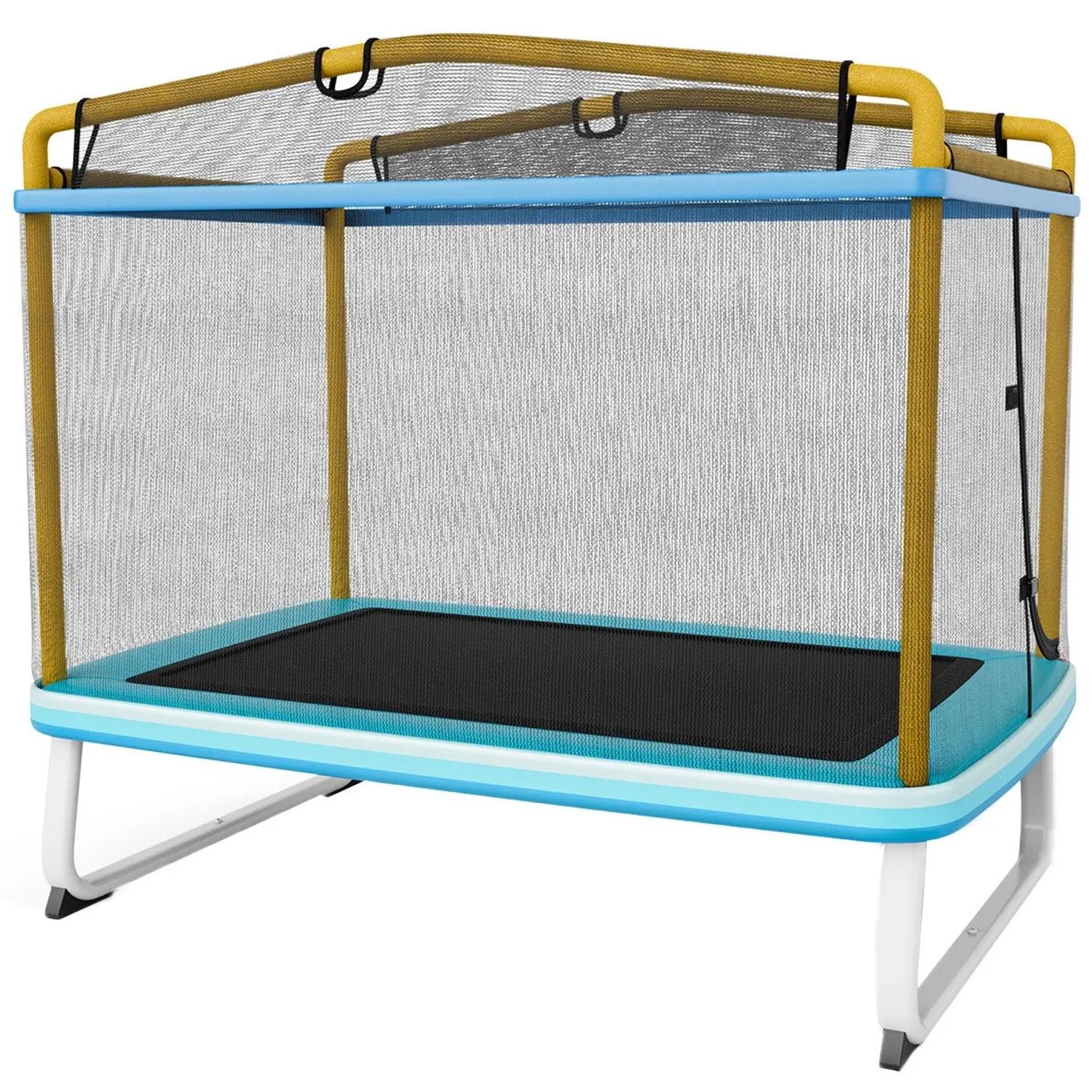 Costway 3 In 1 Kindertrampolin Rechteckig für Kinder Ab 3 Jahren günstig online kaufen