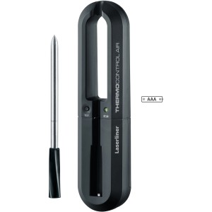 Laserliner ThermoControl Air Thermometer mit Messfühler für präzise Temperaturmessung beim Kochen und Grillen.