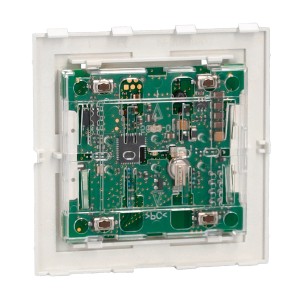 Merten System Design Taster-Modul MEG5116-6000 1fach für Hausautomation, Detailansicht der Elektronik.