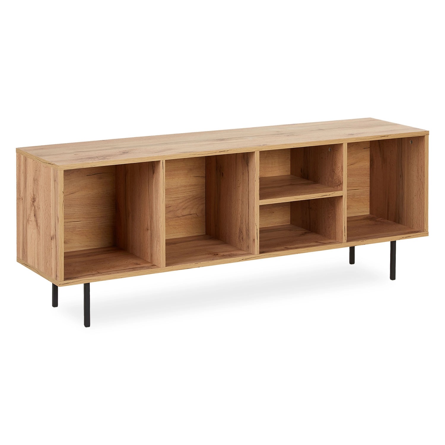 Homestyle4u TV Board Holz TV-Schrank Lowboard Unterschrank Sideboard 140cm günstig online kaufen