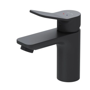 AM.PM X-Joy Waschtischarmatur, schwarzer Wasserhahn aus Messing für Waschbecken.