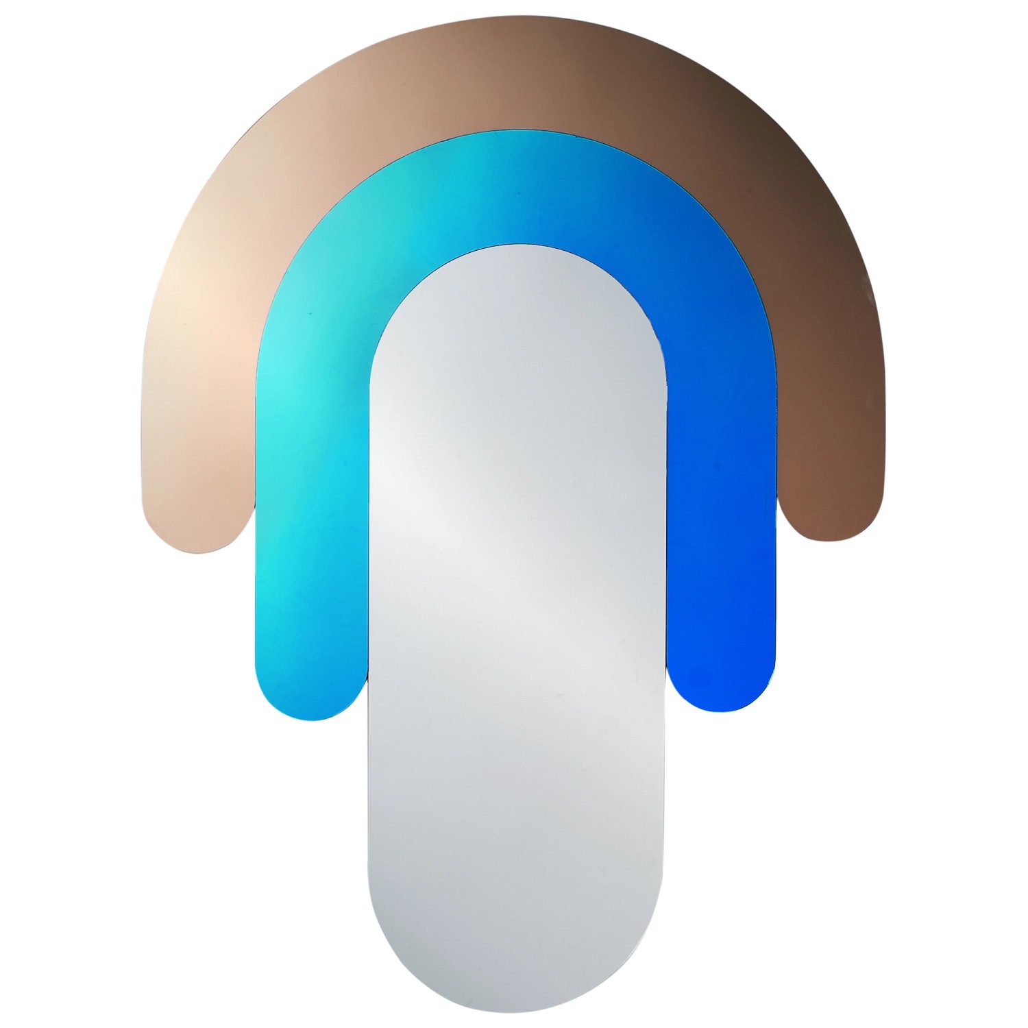 Beliani Wandspiegel MESPAUL Bunt 1x60x80 günstig online kaufen