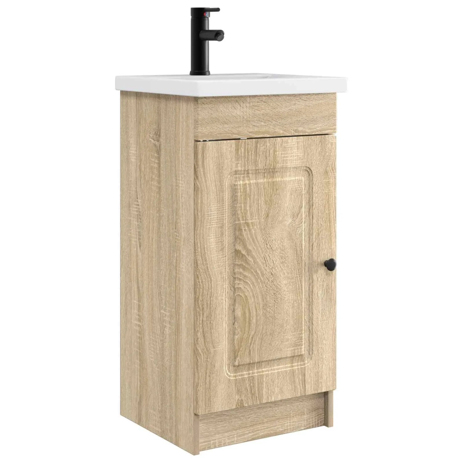 vidaXL Badezimmerschrank mit Waschbecken Sonoma-Eiche 889996