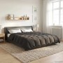 vidaXL Sommerdecke Gepolstert Anthrazit 200 x 220 cm Mikrofaser 42025913_4