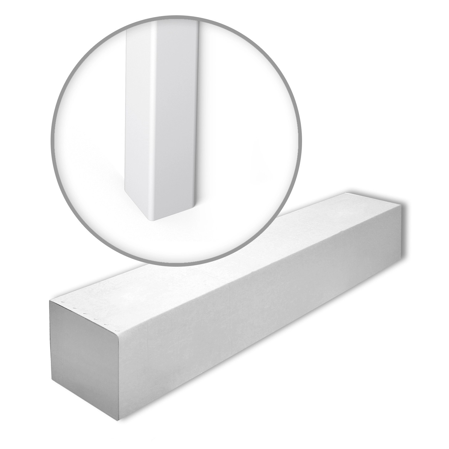 NOEL & MARQUET NMC WE1-Box WALLSTYL Kantenschutzprofile 1 Karton Set mit 35 Stuckleisten 70 m Weiß