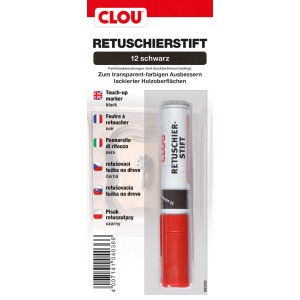 Clou Retuschierstift Schwarz für Holzmöbel und lackierte Oberflächen.