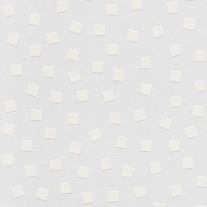 Weiße, überstreichbare Vliestapete mit 3D-Quadratmuster der Marke Tadessi, geeignet als Dekorative Tapete.