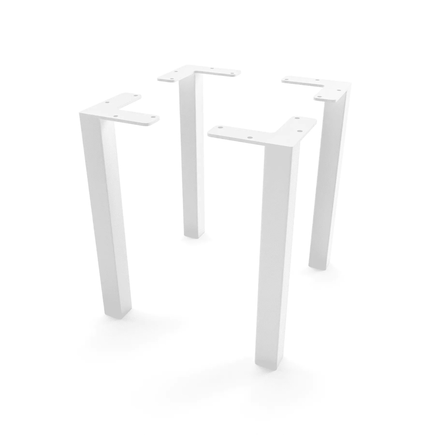 HEVVA Möbelfüße LUZERN Weiß 25 cm Hoch 4er Set