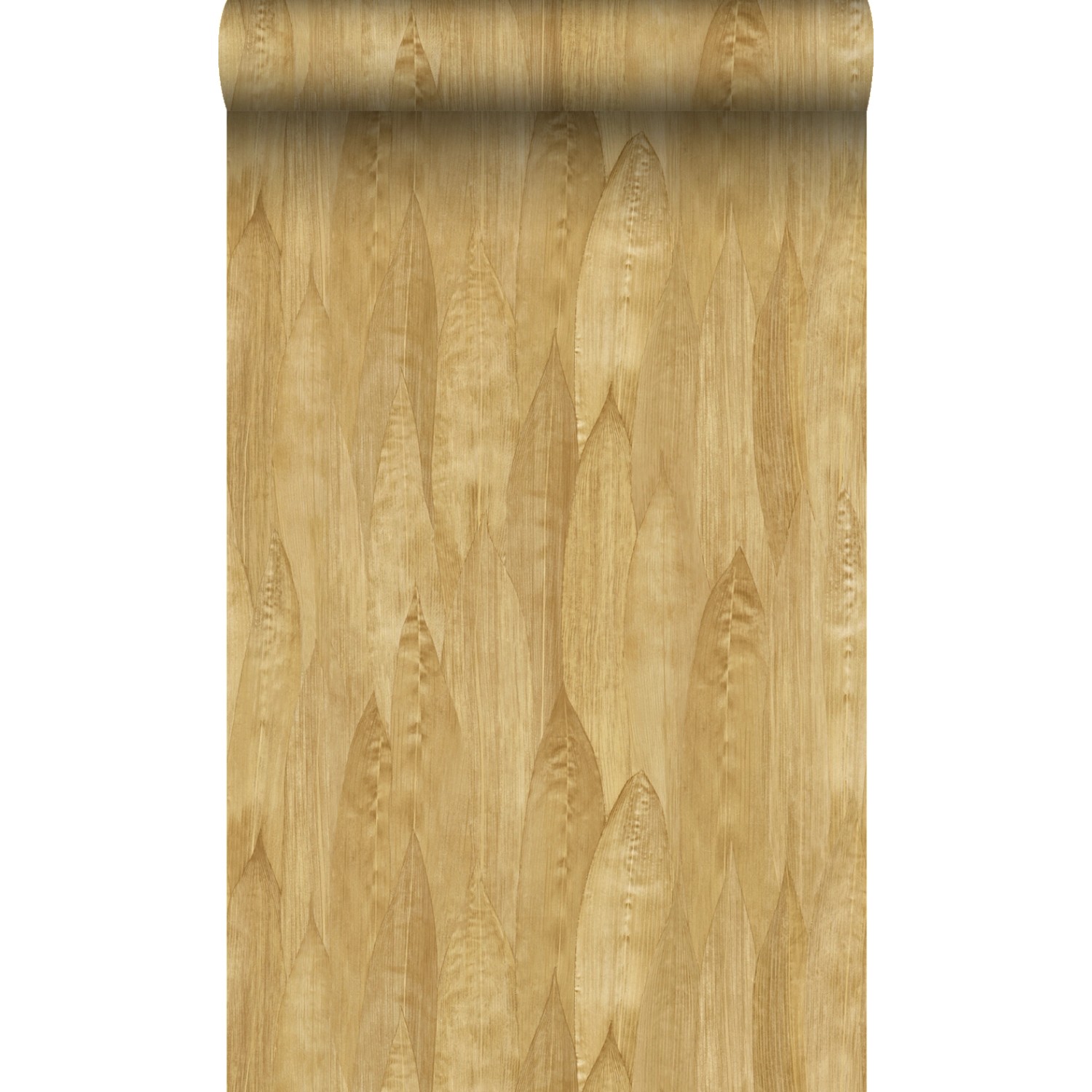 Origin Wallcoverings Tapete Blätter Ockergelb 50 x 900 cm günstig online kaufen
