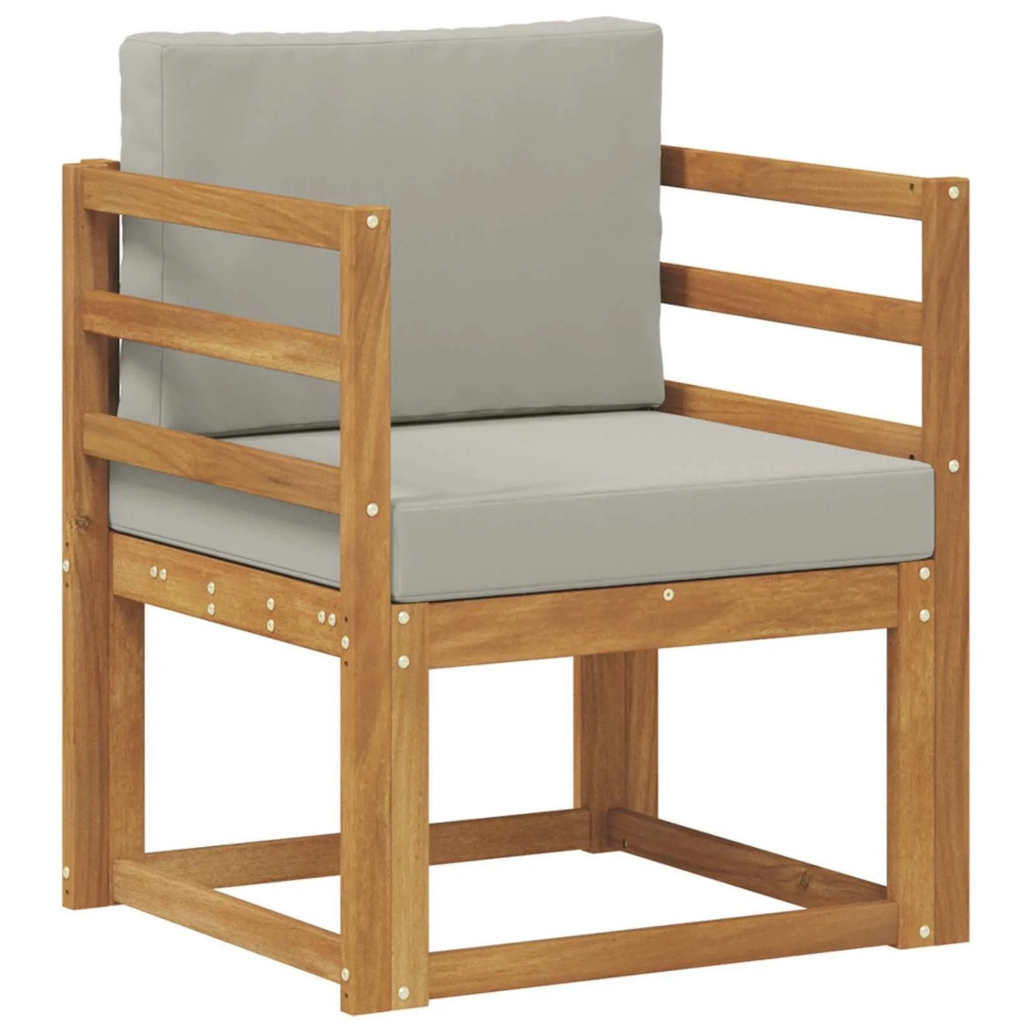 vidaXL Outdoor-Sofagarnitur Massives Akazienholz und Polyester 3436218