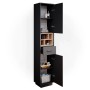 Vicco Badschrank Beatrice, Anthrazit/Sonoma, 38x190cm, mit Türen, Schublade und Einlegeböden.